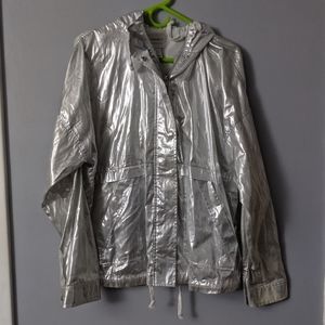 COPY - Forever 21 Silver Rain Jacket